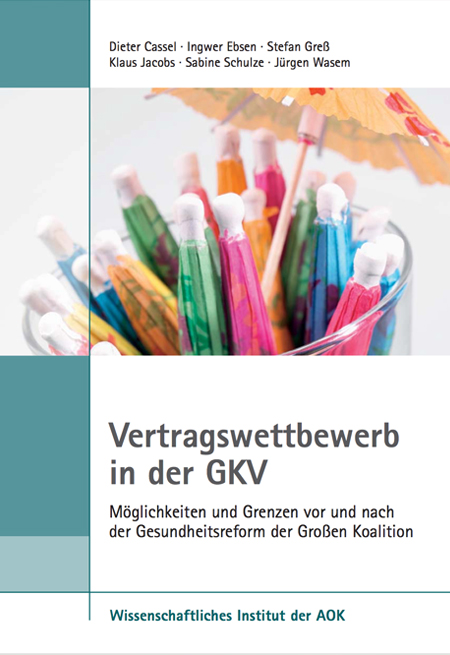 Cover der WIdO-Publikation „Vertragswettbewerb in der GKV“ 